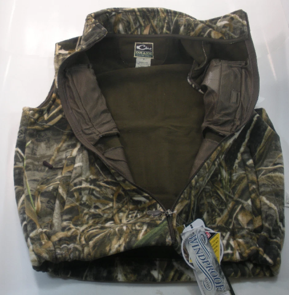 Drake Waterfowl MST Layering Fleece Vest DW1600-015-1 Max 5 Camo SIZE Small  - Image 2 of 4