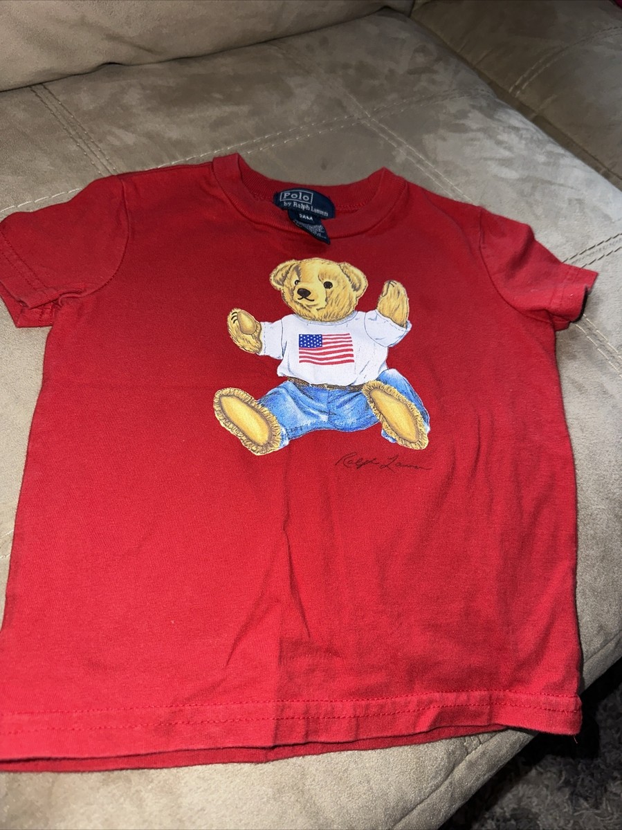 Vintage Toddler Ralph Lauren Polo Bear T-shirt 24m | eBay