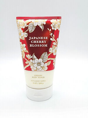Bath & Body Works *JAPANESE CHERRY BLOSSOM* Creamy Body Scrub 8 oz SEALED!