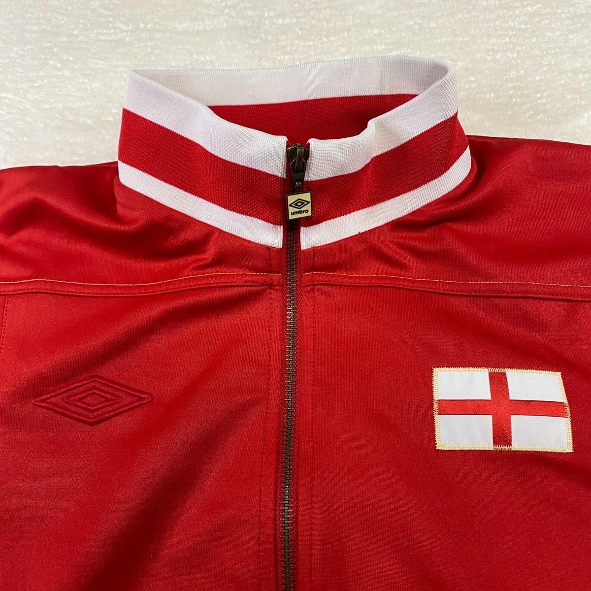 Umbro England Track Jacket Full Zip Men Large Retro World Cup 66