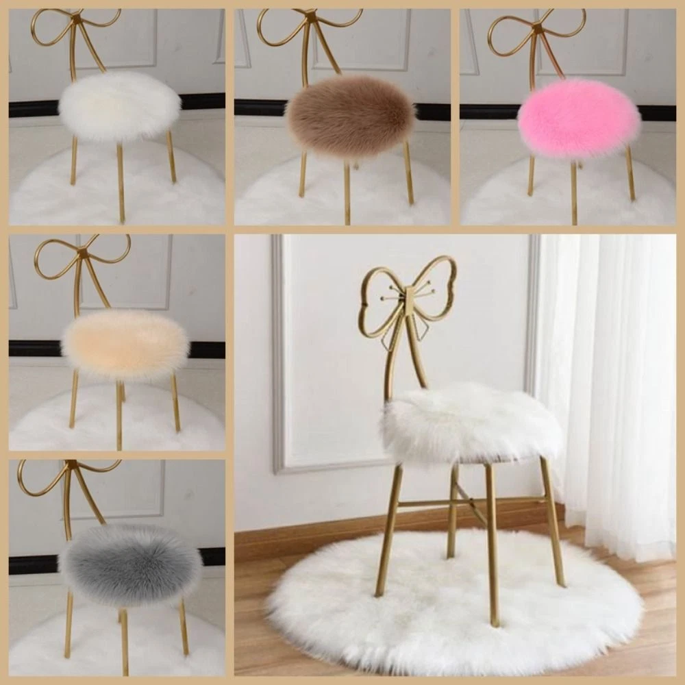Fur chair pad new arrivals