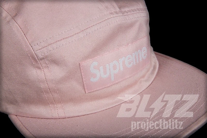 CASQUETTE DE CAMP EN SERGÉ CHINOIS SUPREME LAVÉ ROSE SS17 CHAPEAU