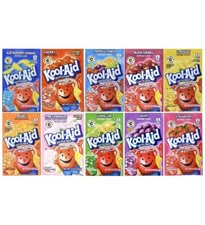 Kool Aid Variety Pack - 10 Flavors - 50 Koolaid Packets - Drinks/snow Cones