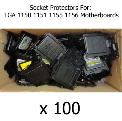 100 x Motherboard Schutz Abdeckung Kappe für Sockel LGA1150 1150 Prozessor/CPU 