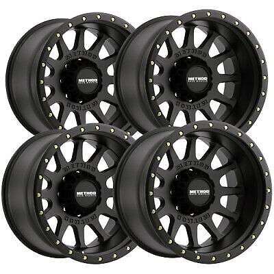 (Set of 4) Method MR605 NV 20x10 8x180 -24mm Matte Black Wheels Rims 20 ...
