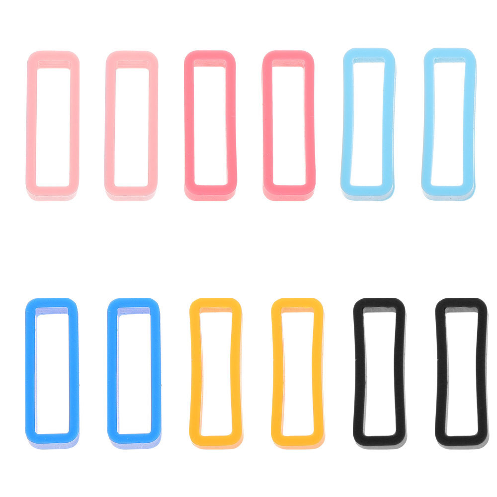 12 Pcs Silicone Ring for Watch Band Loop Replacement Rings Bands
