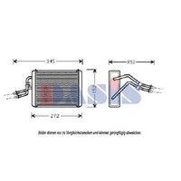 WäRmetauscher Innenraumheizung FüR Ford Transit Pritsche/Fahrgestell 244X148X42