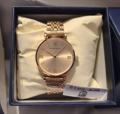 Invicta Montres Prestige MPW0012 Rose Gold 32 MM Ladies Watch NIB
