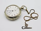 ANTIQUE WALTHAM AMERICAN WATCH CO SILVER FUZE DRIVEN MOVEMENT POCKET WATCH PARTS