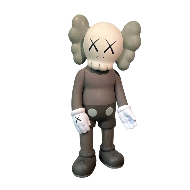 Medicom Toy KAWS Companion Art Toy Designer & Urban Vinyl Figure Gray Brown