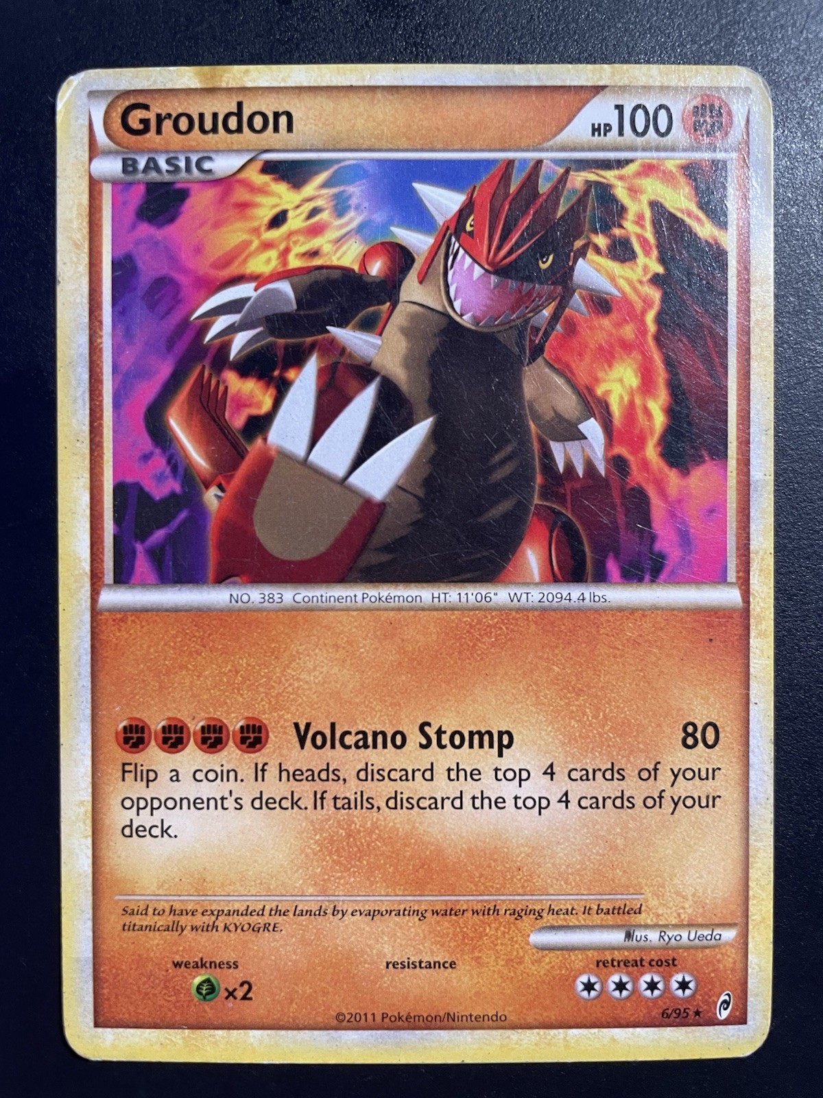Groudon 6/96 - Normal LP - Call of Legends