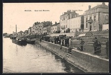 CPA Macon, Quai des Marans 1906 