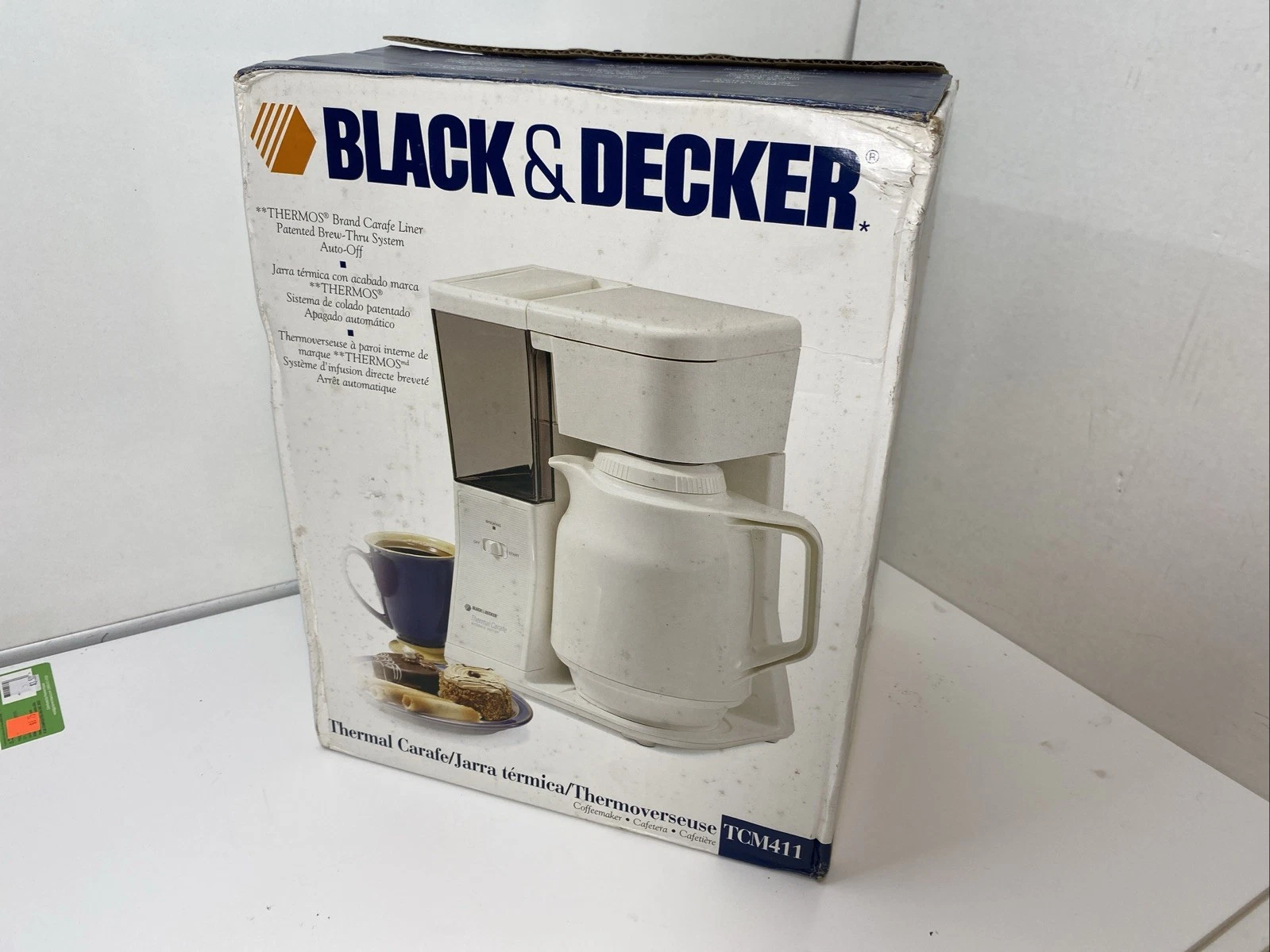 Black & Decker TCM411 Thermal Carafe White 8 Cup Coffee Maker - Open Box