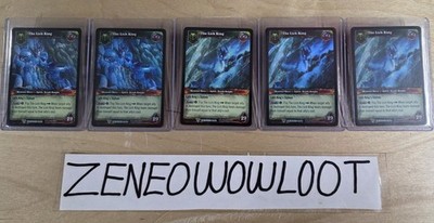 World of Warcraft Lich King Timewalkers x5 Cards ALL DIFFERENT VERSIONS RARE WOW