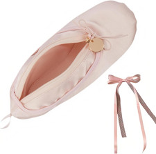 Ballet Slipper Zipper Pouch Ballerina Shoe Makeup Bag Ballet Dance Recital Gifts