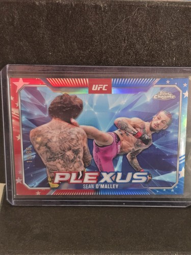 Sean O'Malley [Red White Blue Refractor] #PLX-5 2025 Topps Chrome UFC Plexus card