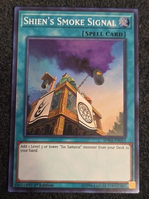 Yugioh - Shien's Smoke Signal SPWA-EN015 1st Edition Super Rare VLP