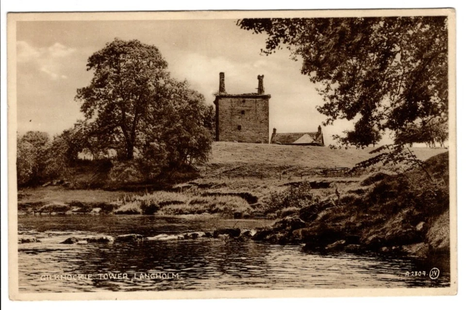 c.WW2 Valentine's/Adam Grieve Post Card of Gilknockie Tower, Langholm. Dumfries' - Image 1 of 1