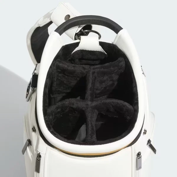 Bolsa de carrinho Adidas Golf Premium 9 x 47 polegadas 5 vias 2025 modelo 3,9 kg divisória off white  - Imagem 3 de 4