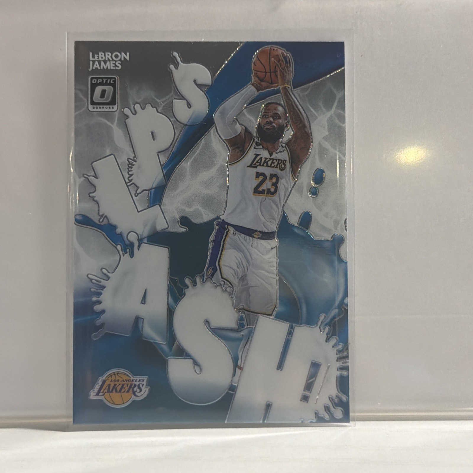 LeBron James 2020-21 Panini Donruss Optic Splash Silver #13 Lakers