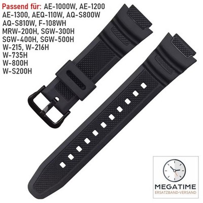   Armband passend für CASIO AE-1000W, AE-1200, AE-1300, AEQ-110, AQ-S800, W-800H