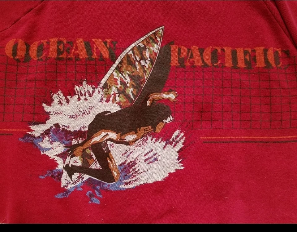 Sudadera OP Vintage Ocean Pacific Para Hombre Mujer Unisex "Mediana" Surf Años 80 Foto 4 de 4