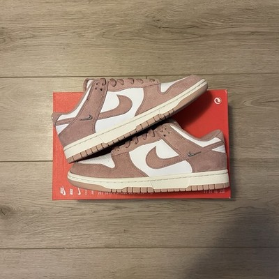 Size 9.5 - Wmns Nike Dunk Low  Rose Whisper Mini Swoosh  2025 (NEW MISSING LID)