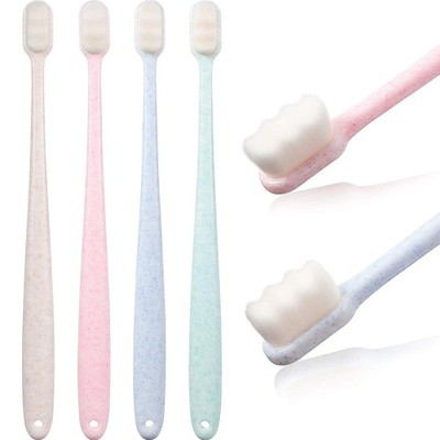 Zahnbürste Extra Weich Nano Borsten Sensitiv Reinigung 4 Stück Blau Grün Rosa