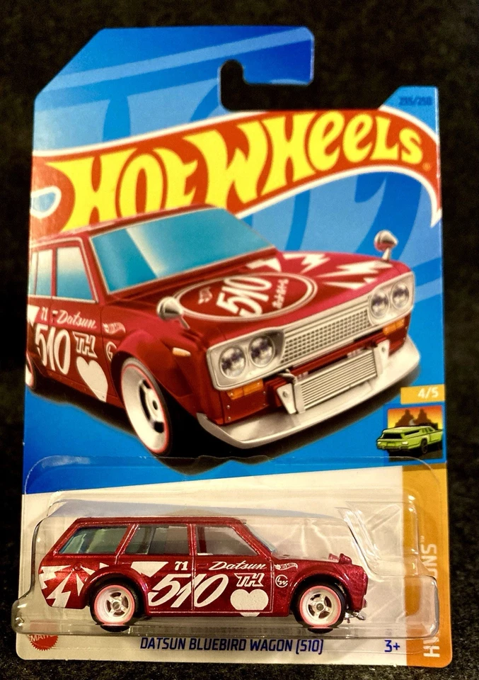 Hot Wheels 2023 Super Treasure Hunt Datsun Bluebird 510 vagón MIP BONOS GRATIS⭐️ Foto 3 de 3
