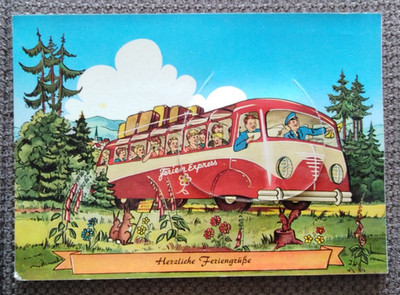 Postcard warm holiday greetings from Neuhaus-Solling unused