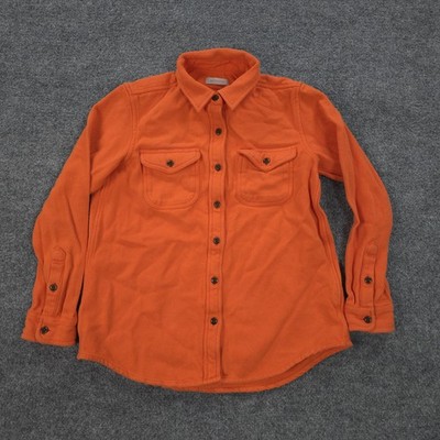 Outerknown Shirt Womens XS/S Orange Blanket Organic Cotton Casual Overshirt