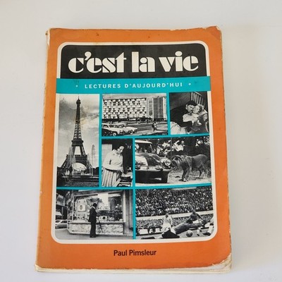 1970 C'est la Vie Learn French d'Aujourd'hui Lectures Paul Pimsleur Paperback 