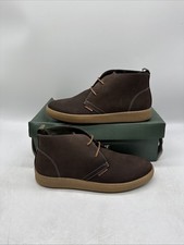 Image of Barbour Yuma Men’s Chukka Laced Boots Dark Brown Leather UK 7 EU 41 New