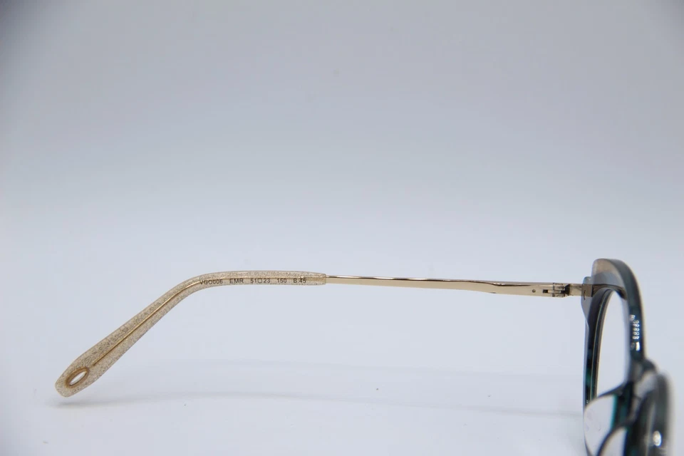 NEW GLEMAUD X TURA VGO 006 EMR BLACK GOLD AUTHENTIC FRAMES EYEGLASSES 51-23 - Image 3 of 4