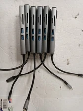 Ikling Mini USB-C Dock 9 IN 1 Docking Station  LOT OF 6