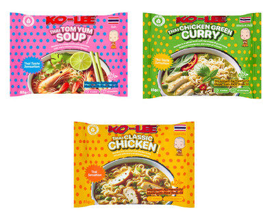 Ko-Lee Chicken & Thai Green Curry Flavour Instant Noodles Bundle 85g PACK OF 3