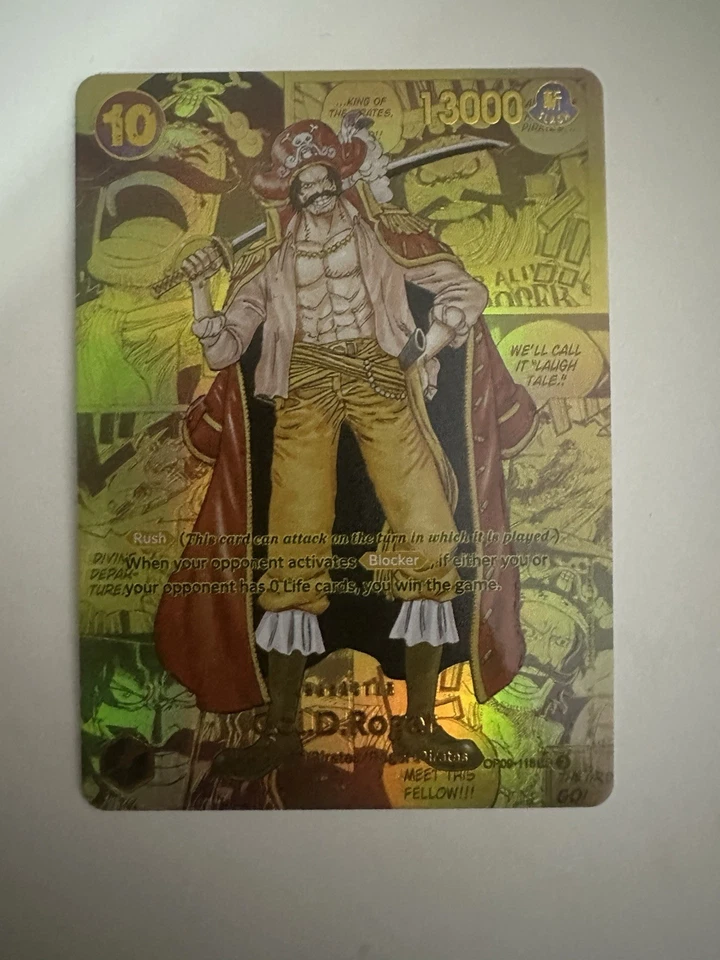 One Piece CCG Gol.D.Roger OP09-118 Manga Handmade Proxy