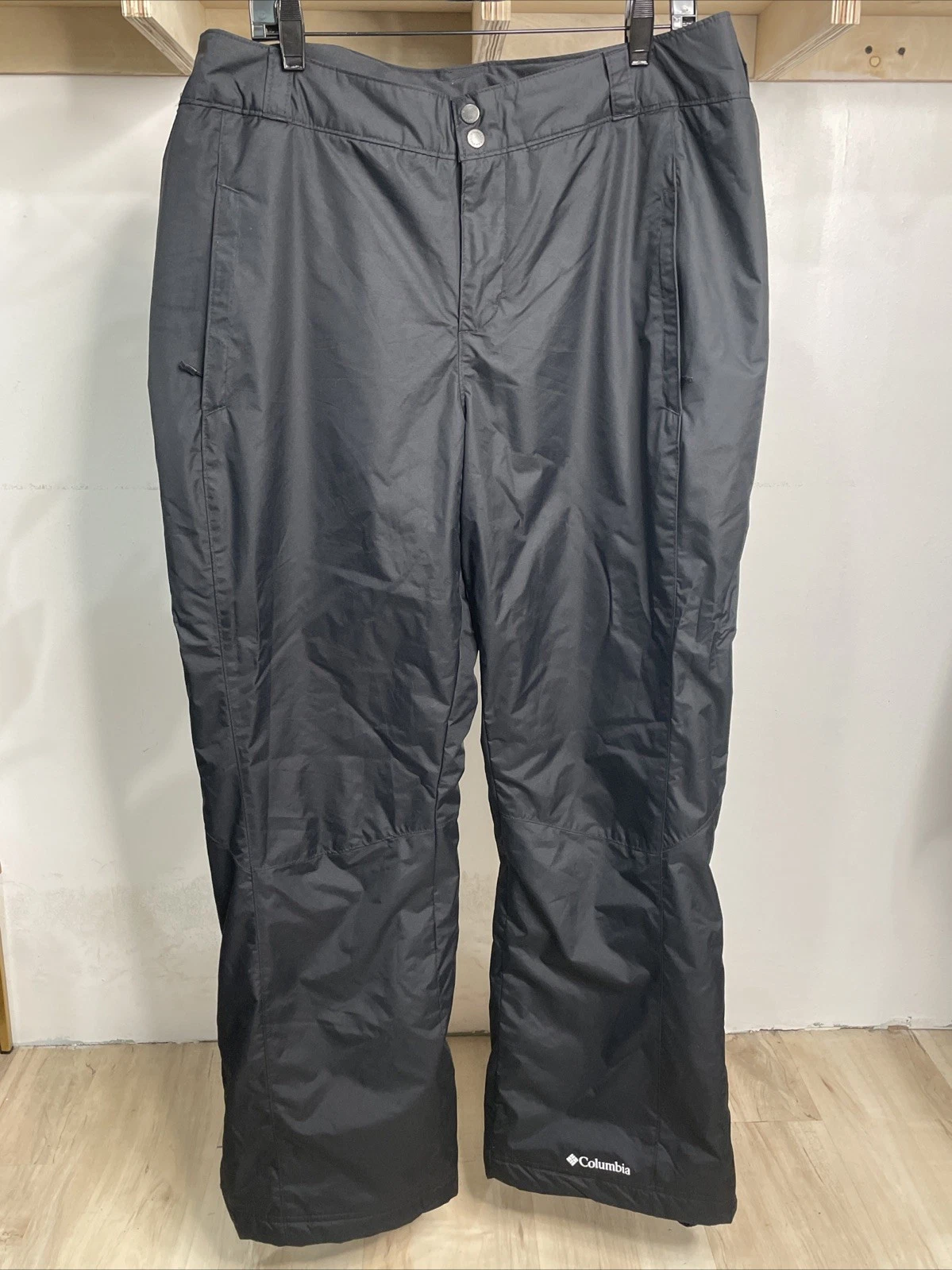 COLUMBIA Womens Bugaboo Pants Insulated XL Regular Black Adjustable Waist SL8391