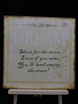 Table ''Heaven Sends'' Product With Inspirational Quote 30x30cm