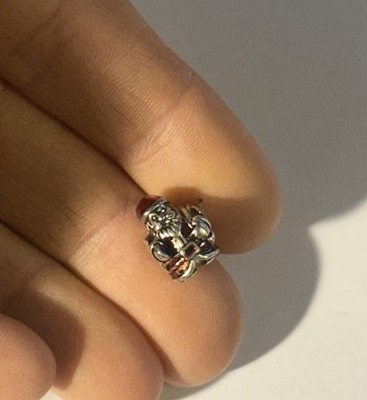 PANDORA ST. NICK WEIHNACHTSMANN CHARM STERLINGSILBER 925 ALE EMAILLIERT