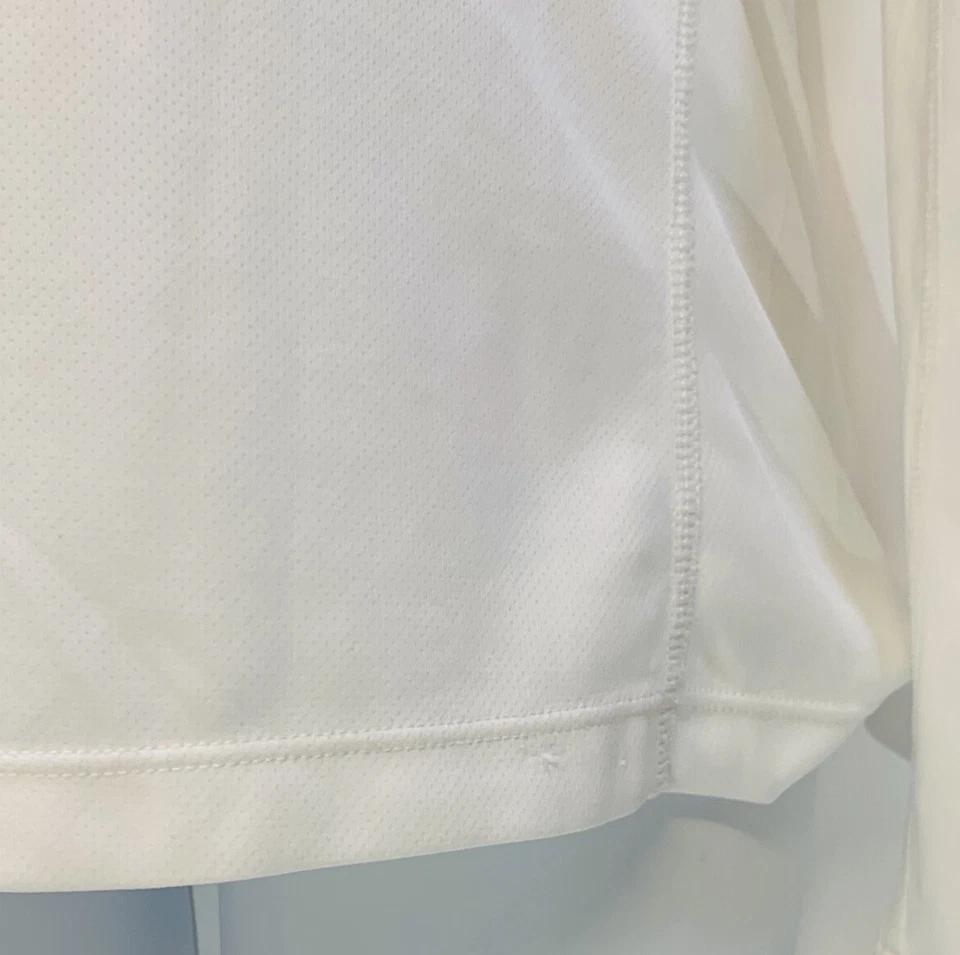 New Balance Women's BU Tennis White Long Sleeve Tee Shirt Top- Sz: M - Image 4 of 4