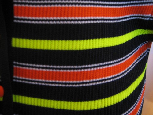 NOS DIANA STORES CORP Super Stretch Women's Top Yellow, Orange Stripe Size XL - Picture 7 of 9