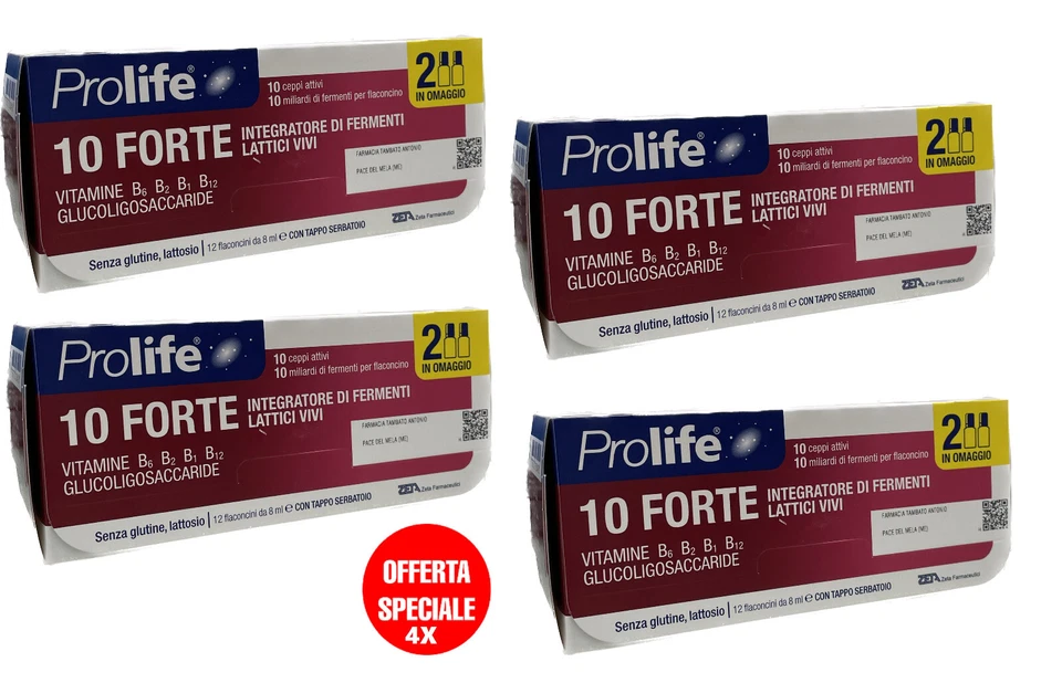 PROLIFE 10 FORTE 48 Flaconcini da 8 ml - Fermenti Lattici Vivi