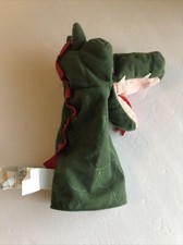 Ikea Green Dragon Fantasivarld Sea Serpent 10" Plush Hand Puppet Glove