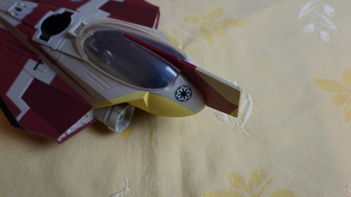 Star Wars The Clone Wars Obi-Wan's Jedi Starfighter Hasbro Vehicle 2008 - Imagen 2 de 4