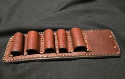 Amish Made Leather shotgun forend shell holder and grip