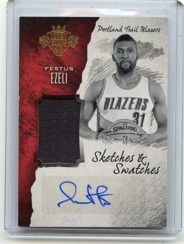 2016-17 COURT KINGS #11 FESTUS EZELI AUTOGRAPH JERSEY #1/149, TRAIL BLAZERS