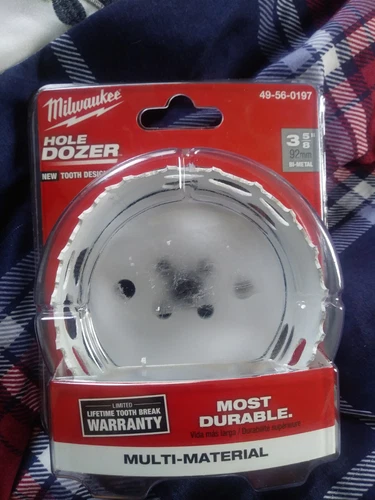 MILWAUKEE ELECTRIC TOOL 49-56-0197 ICE HARDENDED BI- METAL HOLE SAW, 3-5/8" NEW