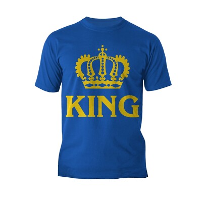 London Meme King Crown Gold Herren T-Shirt lustig Witz Grafik T-Shirts Geschenk