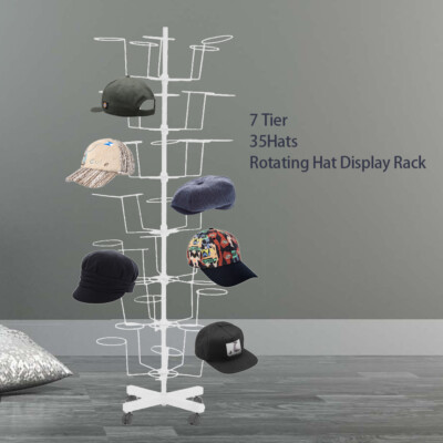 Hat Display Stand Cap Display Retail Display Hat Rotating Rack Organizer